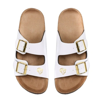 Foco Los Angeles Rams Double-buckle Sandals In White
