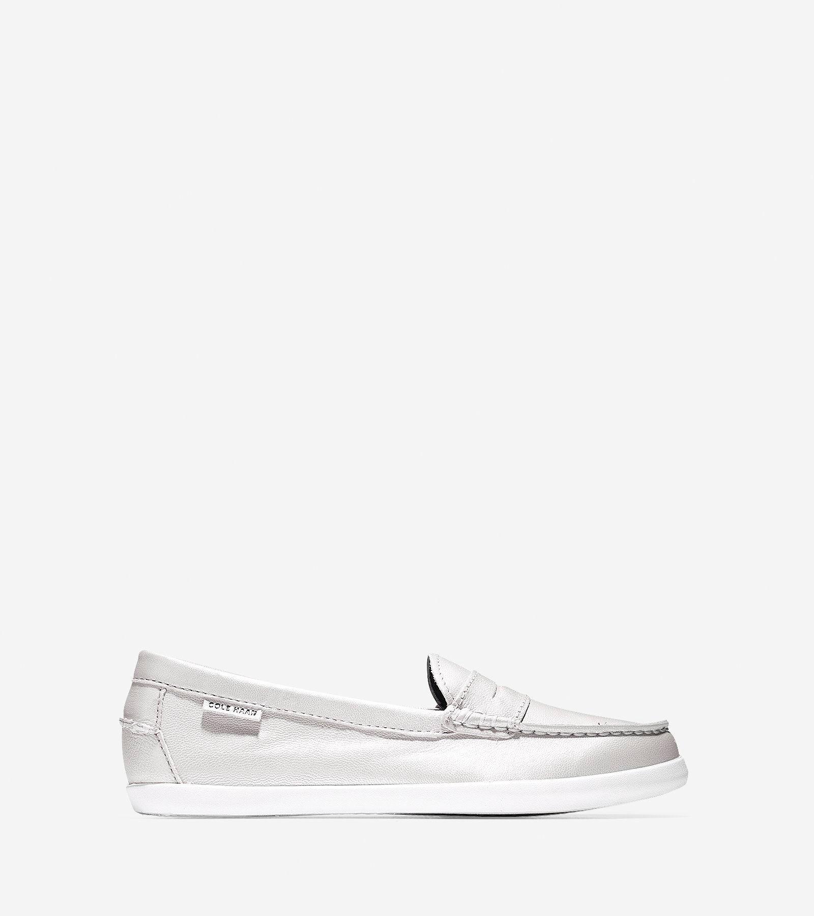 cole haan silver loafers