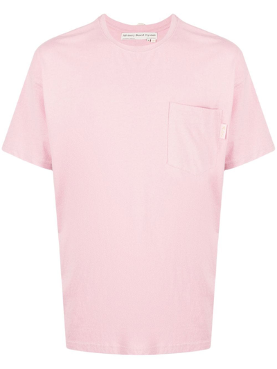 Advisory Board Crystals Abc. 123. Pocket T-shirt In Pink