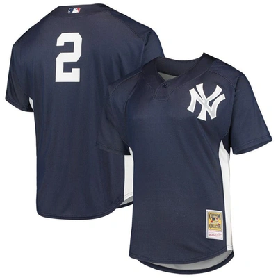 Mitchell & Ness Derek Jeter Navy New York Yankees Cooperstown Collection Mesh Batting Practice Butto