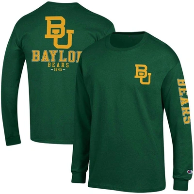 Champion Green Baylor Bears Team Stack Long Sleeve T-shirt