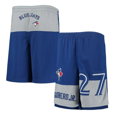 Outerstuff Kids' Big Boys Vladimir Guerrero Jr. Royal Toronto Blue Jays Pandemonium Name And Number Shorts