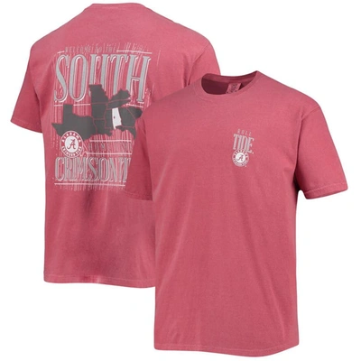 Image One Crimson Alabama Crimson Tide Comfort Colors Welcome To The South T-shirt