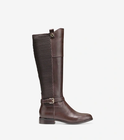 Cole Haan Galina Leather Knee High Boots In Java