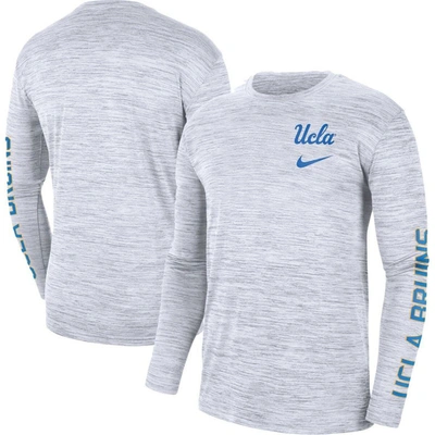 Nike White Ucla Bruins Velocity Legend Team Performance Long Sleeve T-shirt