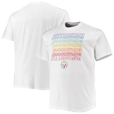 Fanatics Branded White Pittsburgh Steelers Big & Tall City Pride T-shirt