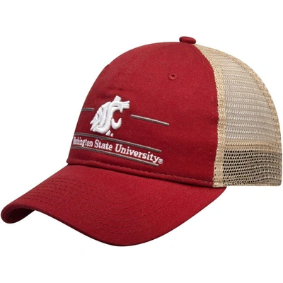 The Game Crimson Washington State Cougars Split Bar Trucker Adjustable Hat