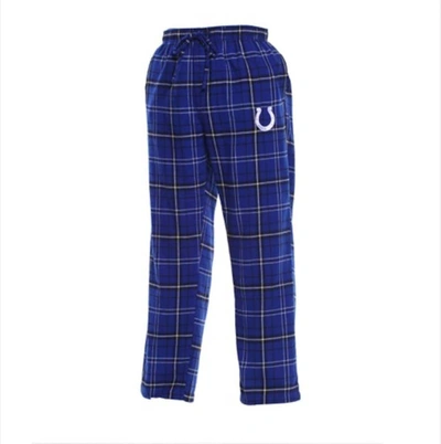 Concepts Sport Royal Indianapolis Colts Ultimate Plaid Flannel Pajama Pants