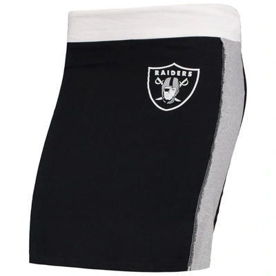 Refried Apparel Black Las Vegas Raiders Sustainable Short Skirt