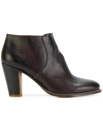 Ndc Zipped Ankle Boots In Brown