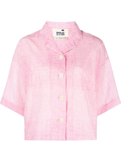 Mii Woven Tie-dye Short In Pink