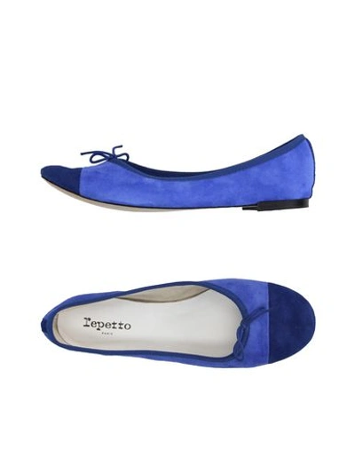 Repetto Ballet Flats In Bright Blue | ModeSens