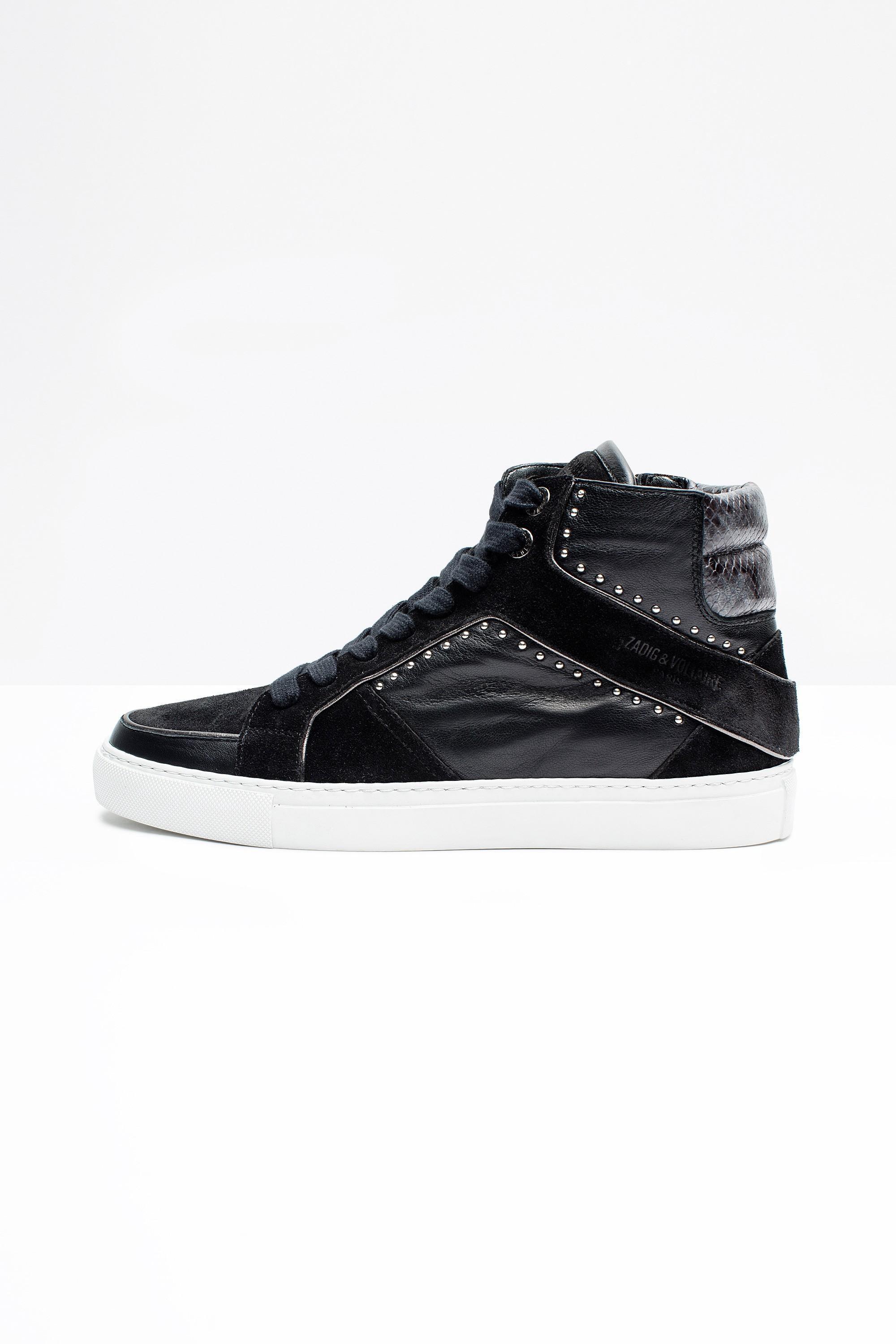 zadig and voltaire white high tops
