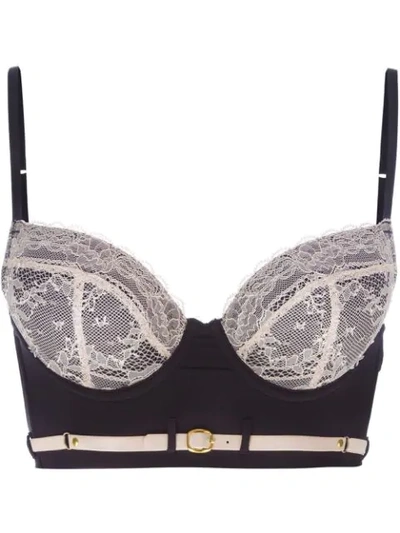 Maison Close 'la Cavaliere' Push-up Bra In Neutrals