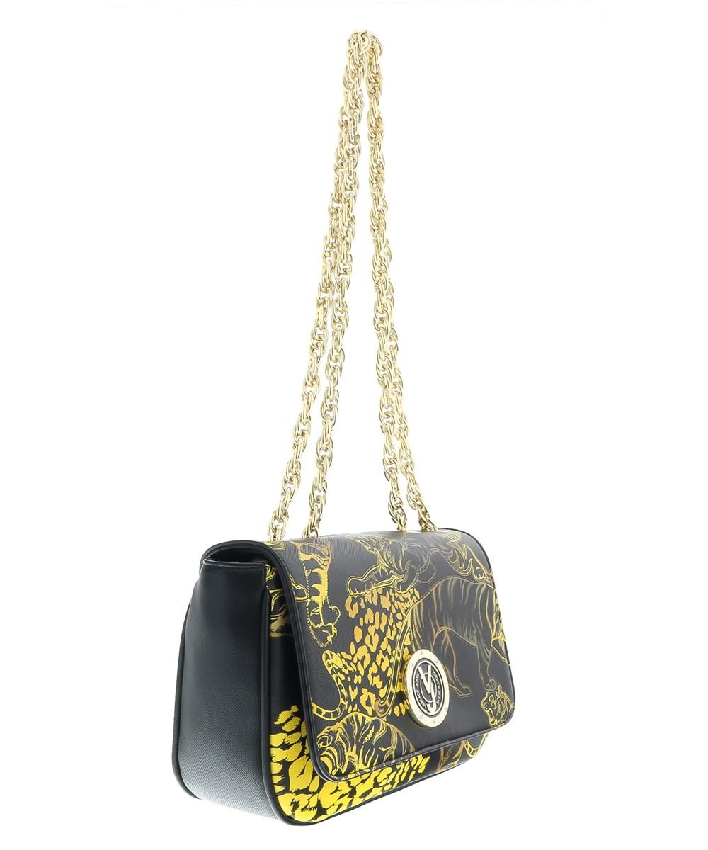 Versace Ee1vobbg7 Em27 Black/gold Shoulder Bag | ModeSens
