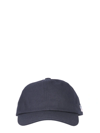 Maison Kitsuné Logo Patch Baseball Hat In Blu