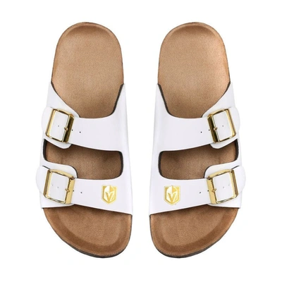 Foco Vegas Golden Knights Double-buckle Sandals In White