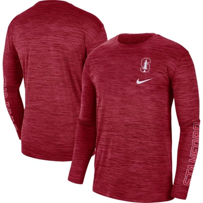 Nike Cardinal Stanford Cardinal Velocity Legend Team Performance Long Sleeve T-shirt