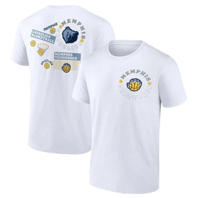 Fanatics Branded White Memphis Grizzlies Street Collective T-shirt