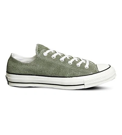 Converse All Star Ox 70's Suede Low-top Trainers In Medium Olive