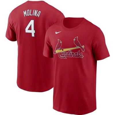 Nike Yadier Molina Red St. Louis Cardinals Name & Number T-shirt