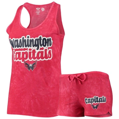 Concepts Sport Women's  Red Washington Capitals Billboard Racerback Tank Top And Shorts Set