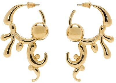 Hannah Jewett Gold Invite Only Earrings In 18k Gold Plated Bras