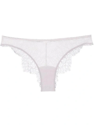 Parah Lace Back Briefs In Amethyst