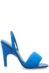 Attico Blue Rem 105 Slingback Leather Sandals