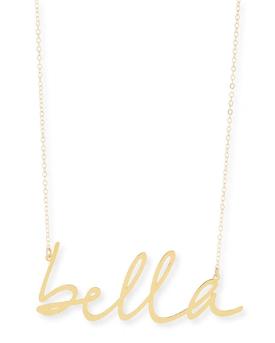 Brevity Bella Large Pendant Necklace In Gold