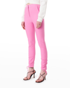 Derek Lam 10 Crosby Camryn Ruched Slim-leg Pants In Pink