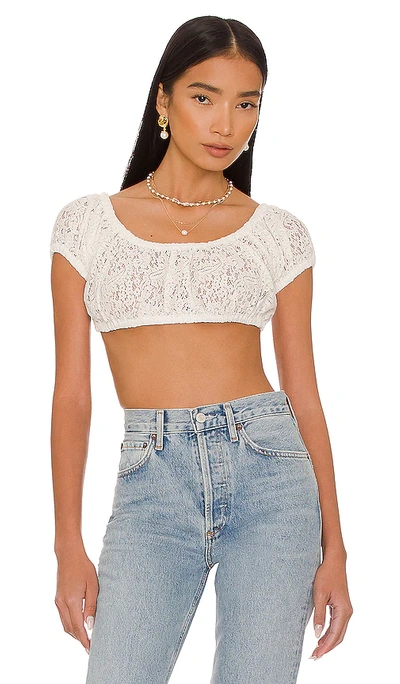Tularosa Guinevere Crop Top In Ivory