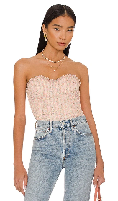 Majorelle Ilaria Bustier Top In Blush