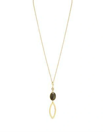 Stephanie Kantis Reveal Necklace, 34 In Gold/green