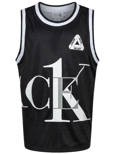 Palace Reversible Basketball Vest In Black