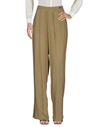Manila Grace Casual Pants In Military Green