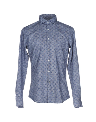 Glanshirt Patterned Shirt In Blue