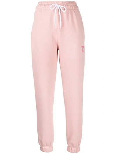 Bapy By *a Bathing Ape® Embroidered-slogan Track Pants In Pink