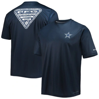 Columbia Navy Dallas Cowboys Terminal Tackle Omni-shade T-shirt