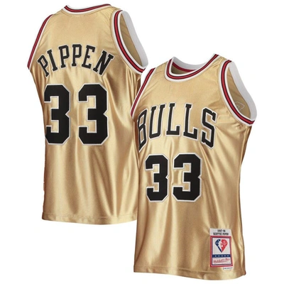 Mitchell & Ness Scottie Pippen Gold Chicago Bulls 75th Anniversary 1997/98 Hardwood Classics Swingma