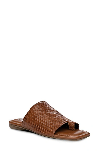 Golo Chic Woven Slide Sandal In Cognac