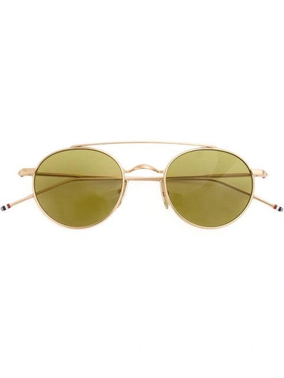 Thom Browne Eyewear Round Framed Sunglasses - Metallic