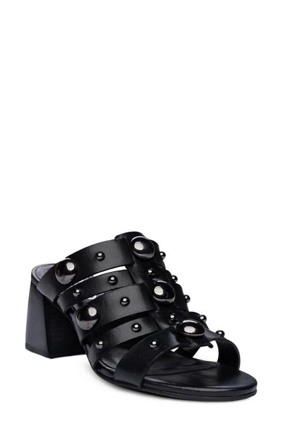 Golo Worthy Studded Slide Sandal In Noir