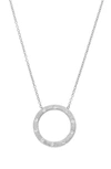 Sethi Couture Dunes Diamond Circle Pendant Necklace In 18k Wg