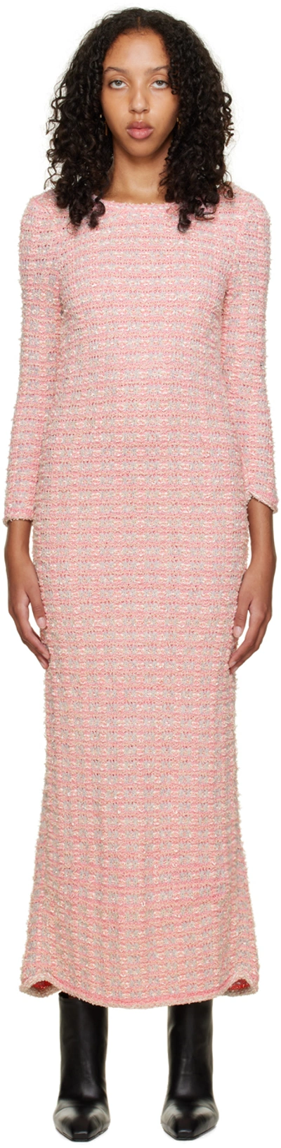 Balenciaga Pink Back-to-front Midi Dress In Default Title