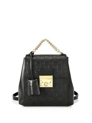 gucci supreme padlock backpack