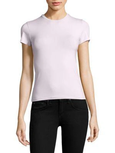 Atm Anthony Thomas Melillo Stretch Cotton Tee In Lavender