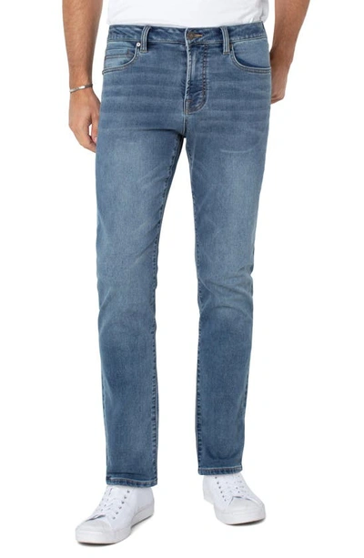 Liverpool Los Angeles Kingston Slim Straight French Terry Jeans In Walt