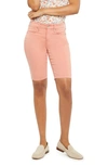 Nydj Ella Cuffed Denim Shorts In Terracotta