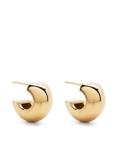 Aeyde Alma Medium-shaped Earrings In Gold